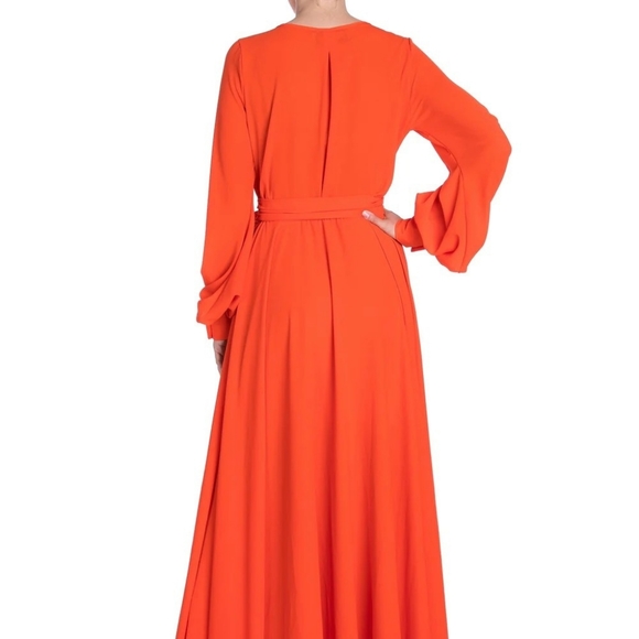 NWT Meghan LA LillyPad Maxi Dress - Flame - Picture 4 of 6